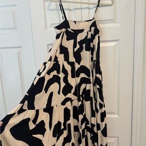 Abel the Label Black and Cream Women's Dress